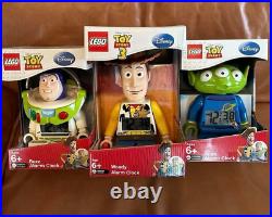 Lego Alarm Clock Disney Toy Story Alien Little Green Men Buzz lightyear Woody