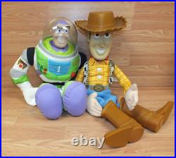 Lot of 2 Large 32 (inch) Woody & Buzz Lightyear Collectible Toy Story Dolls