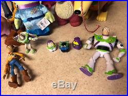 Lot of Toy Story dolls figures Woody Jessie Buzz talking plush Zurg Pork Chop
