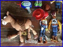 Lot of Toy Story dolls figures woody jessie buzz bullseye talking plush