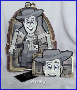 Loungefly Disney Toy Story Woody Mini Backpack & Wallet Set