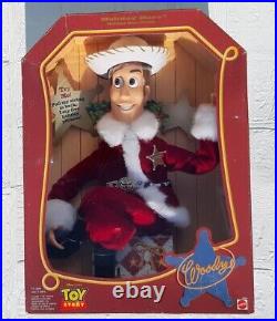 MATEL Disney TOY STORY Talking Holiday Hero Santa Woody Christmas Limited Doll