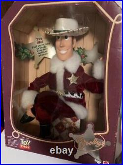 MATEL TOY STORY Talking Holiday Hero Santa Woody Christmas Limited Doll Rare