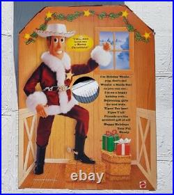 Matel Disney Toy Story Talking Holiday Hero Santa Woody Christmas Limited Doll