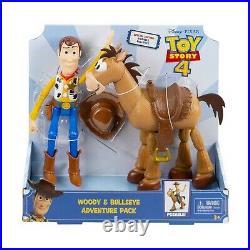 Mattel Disney Pixar Toy Story Woody And Riideable Bullseye Poseable Age 3+ Gdb91