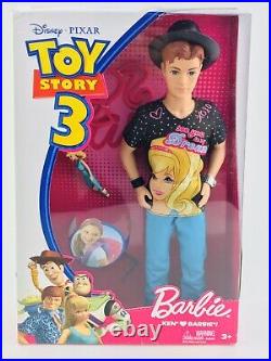 Mattel Disney Toy Story 3 Barbie Ken Doll T2967 New 2009 T2744 Woody Buzz Pixar