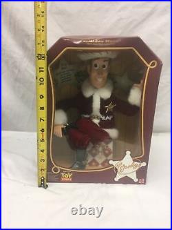 Mattel Disney Toy Story Holiday Hero Woody Doll New In Box Santa 1998