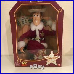 Mattel Disney Toy Story Santa Claus Costume Woody Doll Holiday Hero Series Used