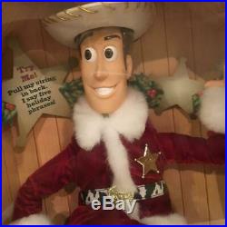 Mattel Disney Toy Story Santa Claus Costume Woody Doll Holiday Hero Series Used