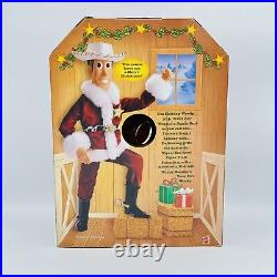 Mattel Toy Story Woody Christmas Holiday Hero Pull String Doll 1999 NEW SEALED