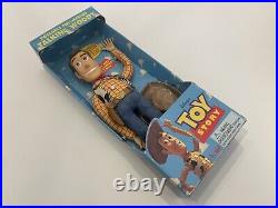 NEW 1st Edition 1995 Toy Story Poseable Pull-String Talking Woody Thinkway
