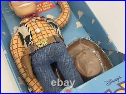 NEW 1st Edition 1995 Toy Story Poseable Pull-String Talking Woody Thinkway