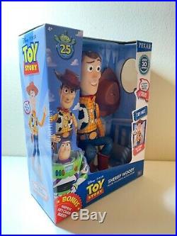 NEW Disney Pixar 25th Year Toy Story Talking WOODY 14 Doll Pull String (NIB)