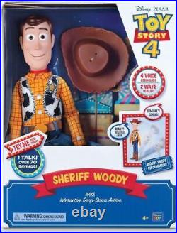 Details about   NEW TOY STORY 4 BUZZ & WOODY Interactive Drop-Down Action Figures Set of 2 