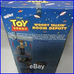 NEW Toy Story Buzz Lightyear Room Guard + Woody Room Deputy Talking Doll Sealed