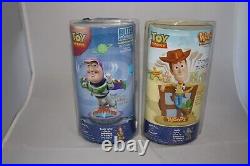 NEW Toy Story Buzz Lightyear & Woody Bobblehead Doll Wobble Bobble NIB Sealed
