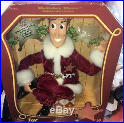 NEW Toy Story Disney Pixar Holiday Hero Woody Doll in Santa Suit