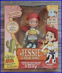 NEW Vintage WOODY JESSIE BULLSEYE Disney Pixar Toy Story Talking DOLL Working