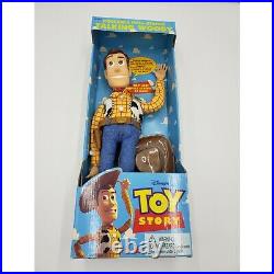 (NEW) Vintage Walt Disney Toy Story Poseable Pull-String Talking Woody