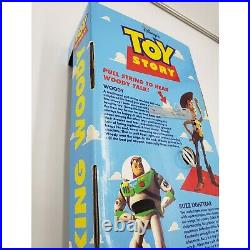 (NEW) Vintage Walt Disney Toy Story Poseable Pull-String Talking Woody
