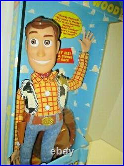 NEW original 15 Pull String Talking Woody (MISB) Disney Toy Story Think Way Toy