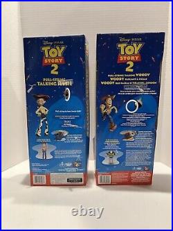 NIB Toy Story 2 Woody & Jessie Pull-string Talking Dolls Thinkway Spanish French