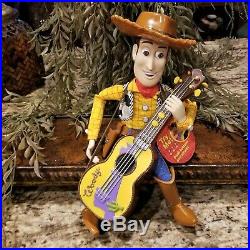 New 1999 TOY STORY 2 Strummin Singing Cowboy WOODY Doll with Musical Guitar 17