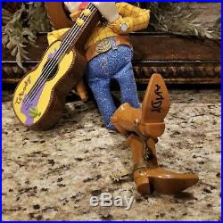 New 1999 TOY STORY 2 Strummin Singing Cowboy WOODY Doll with Musical Guitar 17