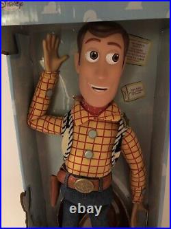 New Disney Parks Toy Story Pull String Woody 16Talking Figure Doll NIB