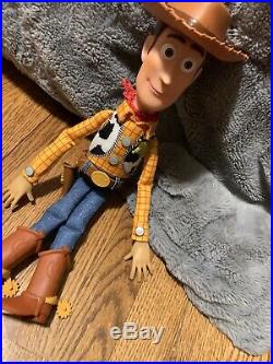 New Disney/Pixar CUSTOM Talking Woody Toy Story Pull String Doll (30 Phrases)