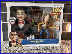 New Disney Pixar Toy Story 4 Benson Woody 2-pack Figures, Mouth Moves on Dummy