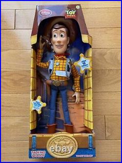 New Disney Store PIXAR Toy Story TALKING WOODY Action Figure 15 Doll 19 PHRASES