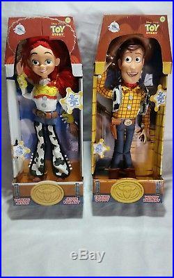 New Disney Store Toy Story Woody and Jessie Talking Doll Set Pixar