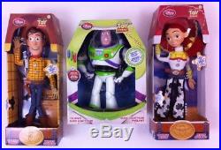New Lot of 3 Disney Toy Story TALKING Woody Jessie Buzz Lightyear Action Dolls