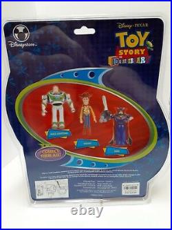 New Rare Disney Store Talking Toy Story 10th Anniversary Woody & Buzz NIP