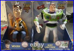 New Toy Story 4 Woody Doll Soft & Huggable + Buzz Lightyear With Karate Chop