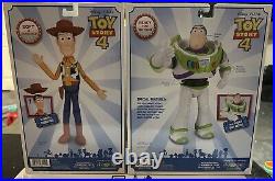 New Toy Story 4 Woody Doll Soft & Huggable + Buzz Lightyear With Karate Chop