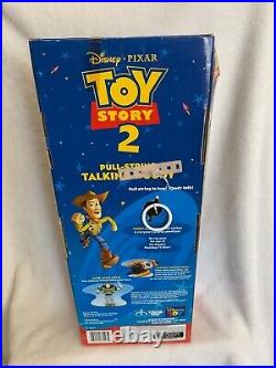New VTG 2000 Thinkway Toys Disney Toy Story 2 Pull String Talking Woody Doll