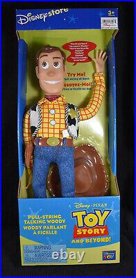 Nos Original Disney Pixar Thinkway Toy Story 16 Pull String Talking Woody Doll