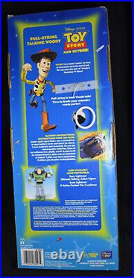 Nos Original Disney Pixar Thinkway Toy Story 16 Pull String Talking Woody Doll