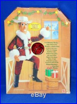 (Not) Talking Woody Mattel doll NRFB Vintage 1999 Toy Story Disney Holiday Hero