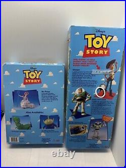 Original 1995 1996 Toy Story Pull String Talking Woody & Bo Peep Thinkway NEW