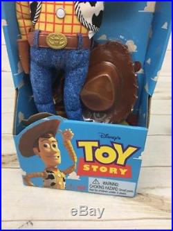 Original 1995 Toy Story Talking Woody Doll Think Way Pull String 62943 NOS