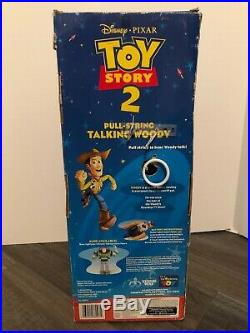 Original Disney Pixar 1999 Toy Story 2 Pull String Talking Woody 68027