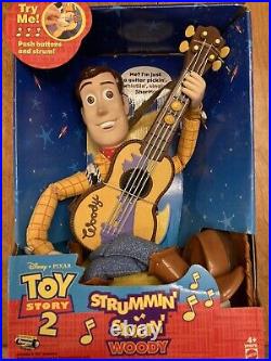 Original Disney Pixar 1999 Toy Story 2 Strumming Singing Woody! New! In Box