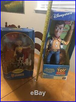 Original Talking Woody And A Jessie Doll From Toy Story
