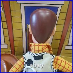 Original Toy Story 1990s Woody Pull String talking There's a Snake in my boot