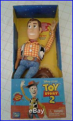 Original Toy Story 2 Pull String Talking Woody Doll, New-In-Box Disney Pixar