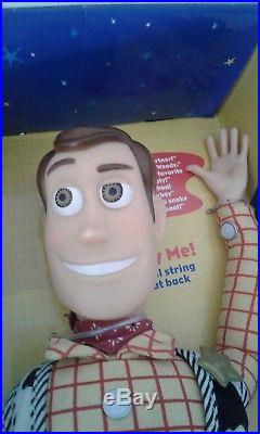Original Toy Story 2 Pull String Talking Woody Doll, New-In-Box Disney Pixar