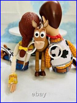 Original! Toy Story Woody, Jesse & Bullseye Disney Pixar withMovies 1&2